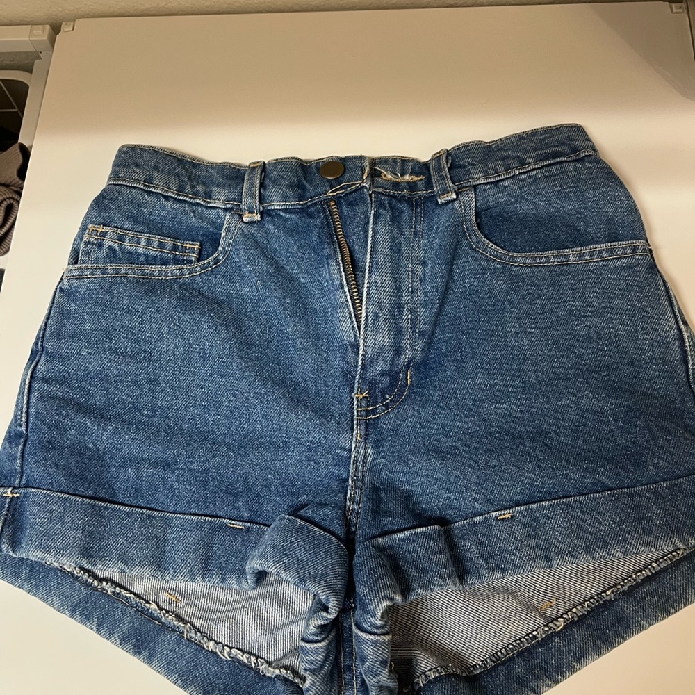 American Apparel Classic Blue Jean Shorts